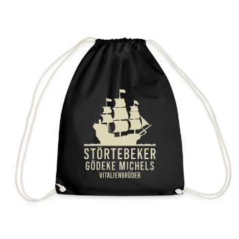 Störtebeker Gödeke Michels Victual Brothers - Drawstring Bag - black - Front