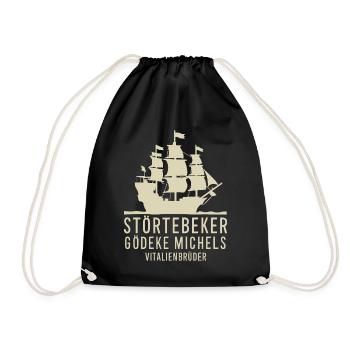 Störtebeker Gödeke Michels Victual Brothers - Drawstring Bag - black - Front
