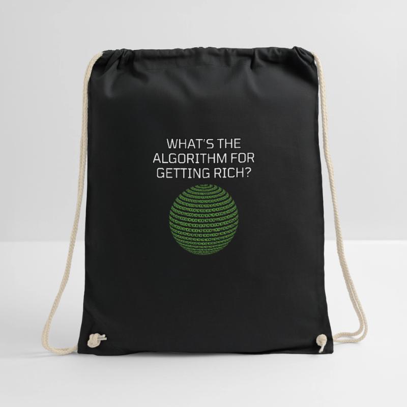 What's The Algorithm For Getting Rich? Funny Drawstring Bag