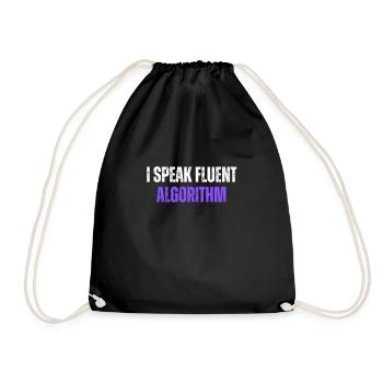 Je parle couramment Algorithme Codage Geek Codage amusant - Sac de sport léger - noir - Devant