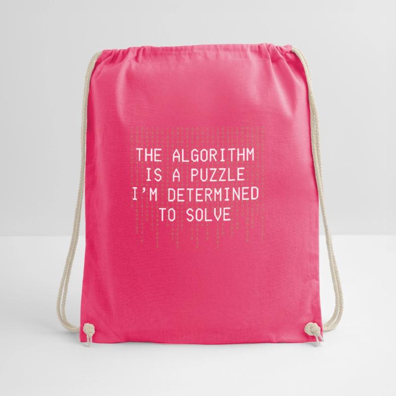 Algorithm Puzzle Solve Binary Code Drawstring Bag