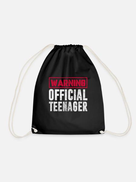 Teenager - Turnbeutel - Schwarz