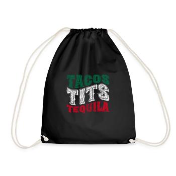 Tequila - Turnbeutel - Schwarz - Vorne