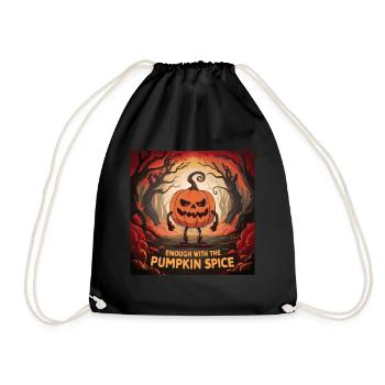 Assez avec le Pumpkin Spice Funny Thanksgiving - Sac de sport léger - noir - Devant
