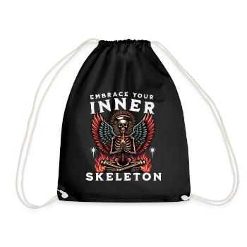 Embrassez votre squelette intérieur angélique - Sac de sport léger - noir - Devant