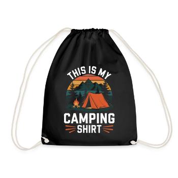 C’est ma chemise de camping Campen - Sac de sport léger - noir - Devant
