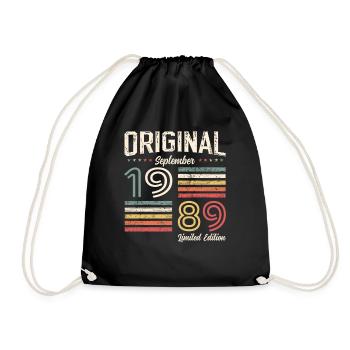 35ème Anniversaire Millésime Septembre 1989 Millésime 89 - Sac de sport léger - noir - Devant