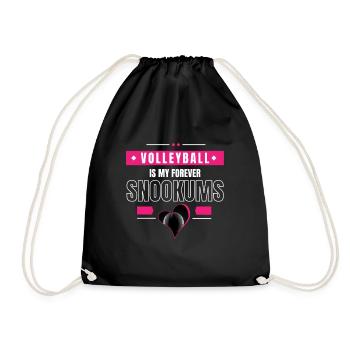 Volleyball Forever Snookums - Drawstring Bag - black - Front