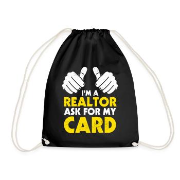 Realtor - Drawstring Bag - black - Front