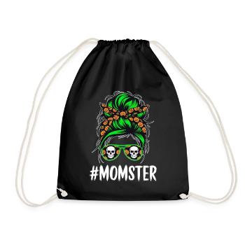 Halloween Momster Monster Mom - Drawstring Bag - black - Front