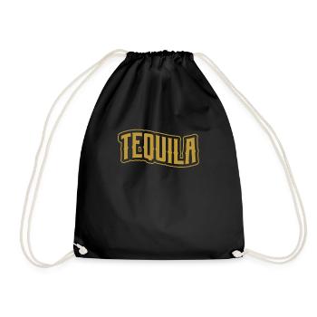 Tequila Sunrise Booze Party Mexico Gift - Drawstring Bag - black - Front