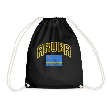 Aruba - Drawstring Bag - black - Front
