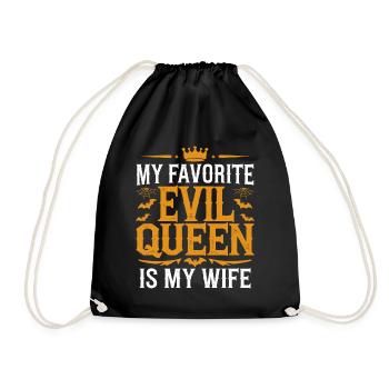 Ma méchante reine préférée est ma femme - Halloween - Sac de sport léger - noir - Devant