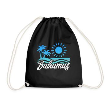 Bahamas Île des Caraïbes Cadeau d’été de l’Atlantique - Sac de sport léger - noir - Devant