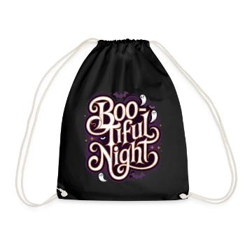Boo-Tiful Nuit Halloween Effrayant Drôle - Sac de sport léger - noir - Devant