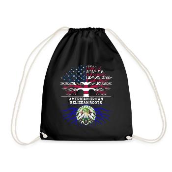 Belize Latino Belizer Belizerin Maya Geschenk - Turnbeutel - Schwarz - Vorne