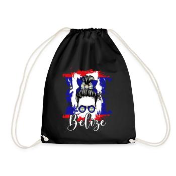 Belize Latino Belizer Belizerin Maya Geschenk - Turnbeutel - Schwarz - Vorne
