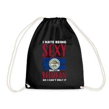 Belize - Drawstring Bag - black - Front