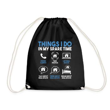 Realtor - Drawstring Bag - black - Front