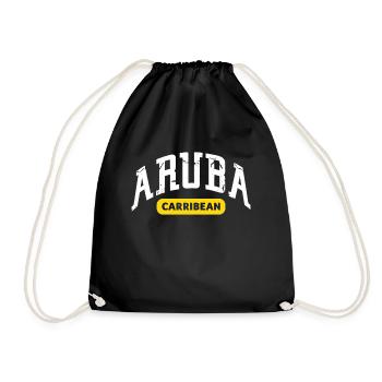 Aruba Caraïbes Été Ocean Beach Cadeau - Sac de sport léger - noir - Devant
