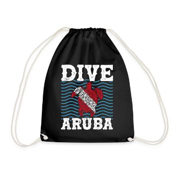 Aruba Caraïbes Été Ocean Beach Cadeau - Sac de sport léger - noir - Devant