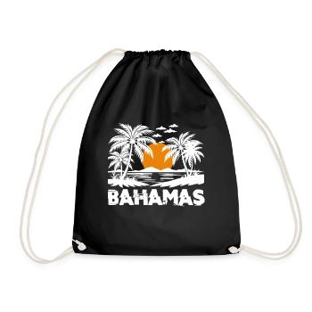 Bahamas Île des Caraïbes Cadeau d’été de l’Atlantique - Sac de sport léger - noir - Devant