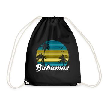 Bahamas Île des Caraïbes Cadeau d’été de l’Atlantique - Sac de sport léger - noir - Devant