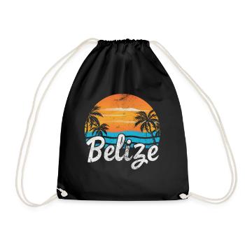 Belize - Turnbeutel - Schwarz - Vorne