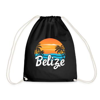 Belize Latino Belizer Belizerin Maya Geschenk - Turnbeutel - Schwarz - Vorne