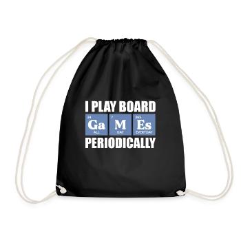 Board Game Board Games Game Night Games Gift - Drawstring Bag - black - Front
