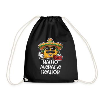 Real Estate Agent Real Estate Agent Gift - Drawstring Bag - black - Front