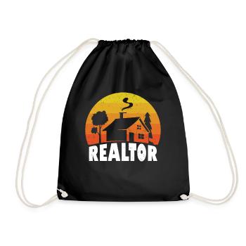 Realtor - Drawstring Bag - black - Front
