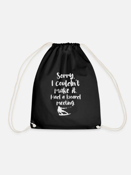 Wakeboarding - Drawstring Bag - black
