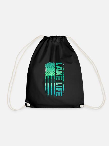 Wakeboard Wakeboarder Wakeboarding Geschenk - Turnbeutel - Schwarz