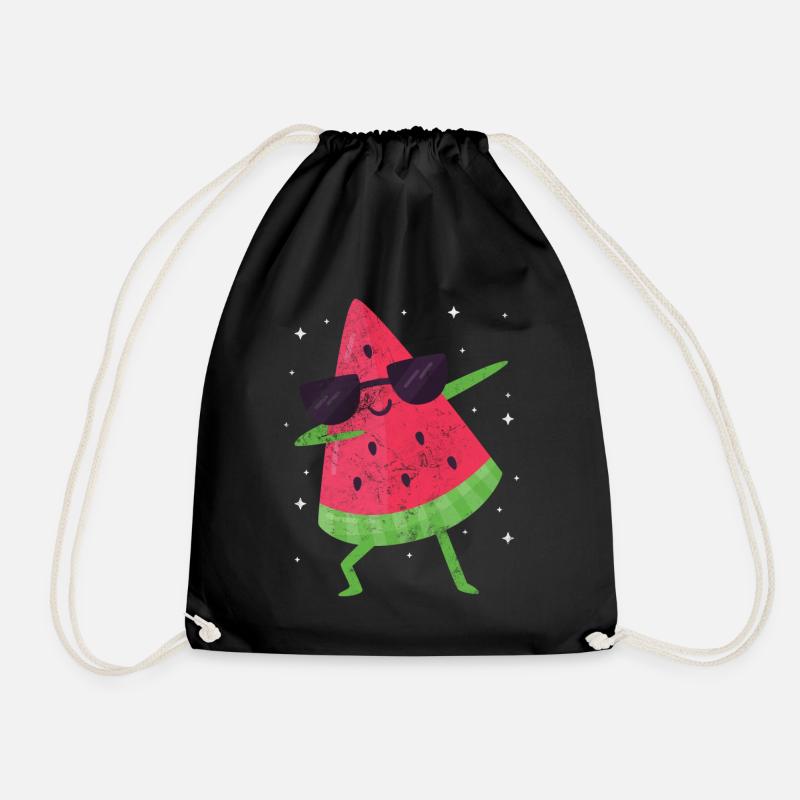 Wassermelone - Turnbeutel - Schwarz