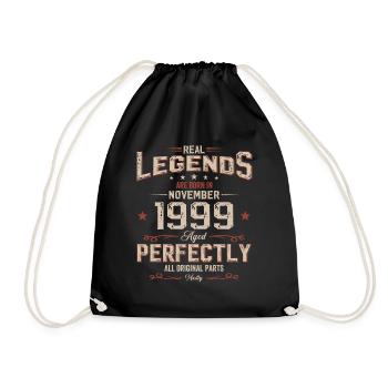 25th Birthday Original November 1999 Volume 99 - Drawstring Bag - black - Front