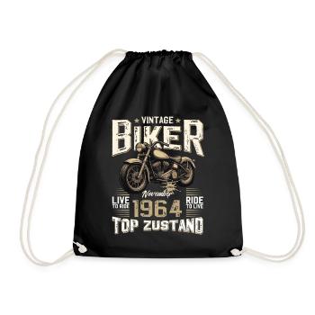 60ème anniversaire Motard Novembre 1964 Motard - Sac de sport léger - noir - Devant