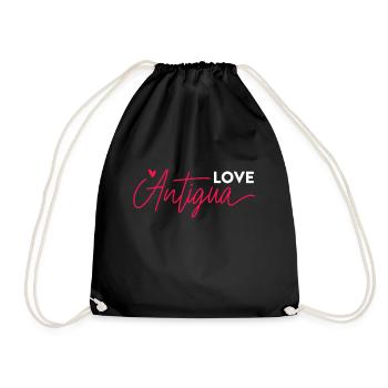 Antigua-Barbuda Île des Caraïbes Cadeau de vacances - Sac de sport léger - noir - Devant