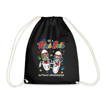 Journée de sensibilisation à l’autisme Cadeau autiste - Sac de sport léger - noir - Devant