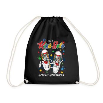 Autisme - Sac de sport léger - noir - Devant