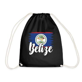 Belize Latino Belizer Belizerin Maya Geschenk - Turnbeutel - Schwarz - Vorne