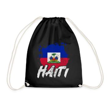 Haiti - Turnbeutel - Schwarz - Vorne