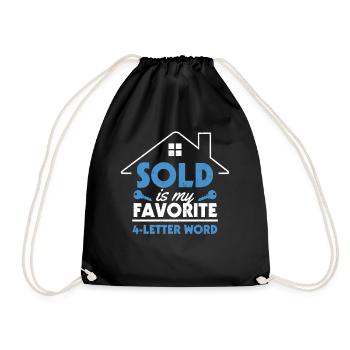 Realtor - Drawstring Bag - black - Front