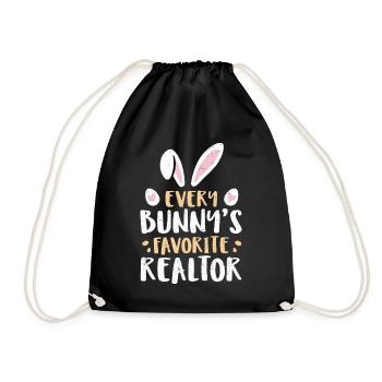 Realtor - Drawstring Bag - black - Front