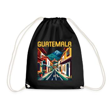 Guatemala Antigua-Barbuda Île des Caraïbes Cadeau - Sac de sport léger - noir - Devant