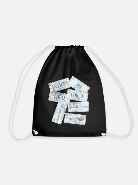 Antigua - Drawstring Bag - black