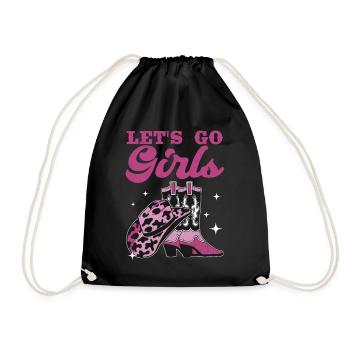 Vieille fille - Sac de sport léger - noir - Devant