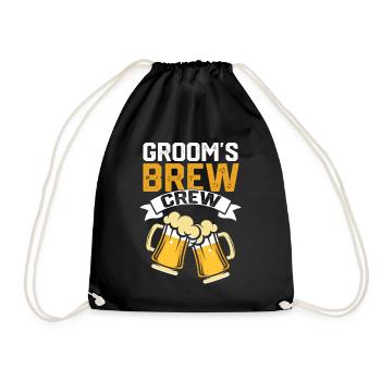 Enterrement de vie de jeune fille de garçon - Sac de sport léger - noir - Devant