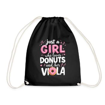 Viola Viola Donut Violist Love Doughnut - Sac de sport léger - noir - Devant