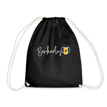 Barbados Karibik Bajan Urlaub Geschenk - Turnbeutel - Schwarz - Vorne